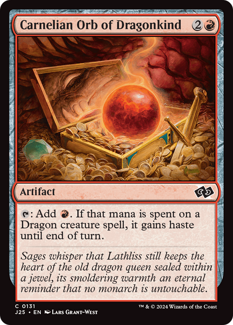 Carnelian Orb of Dragonkind - Common Artifact card from Foundations Jumpstart
