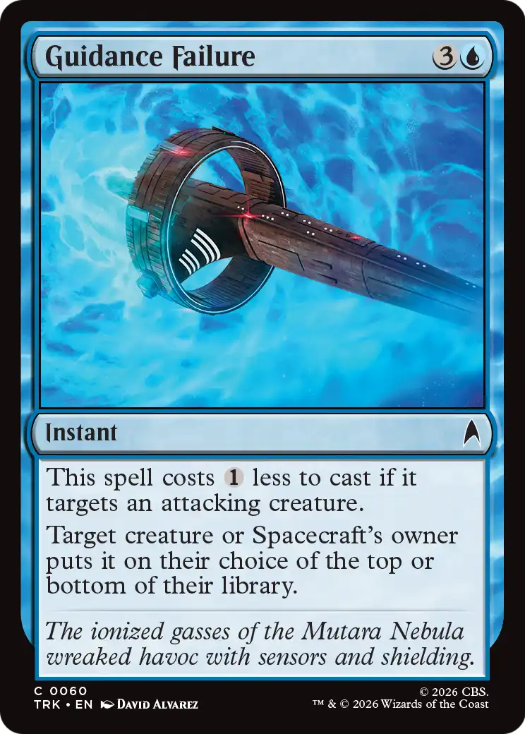 Guidance Failure - Common Instant card from Star Trek
