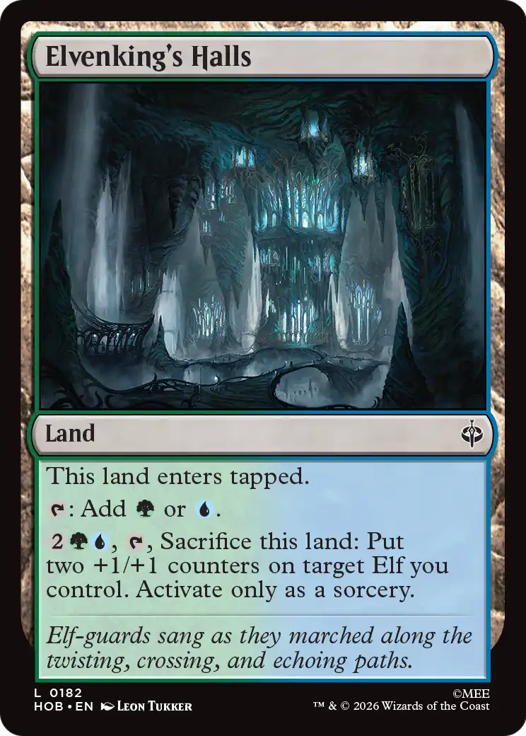 Elvenking's Halls - Common Land card from The Hobbit