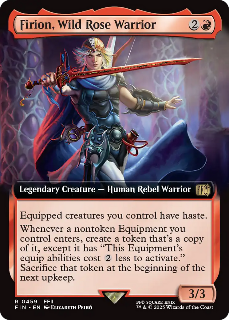 Firion, Wild Rose Warrior - Rare Legendary Creature — Human Rebel Warrior card from Final Fantasy