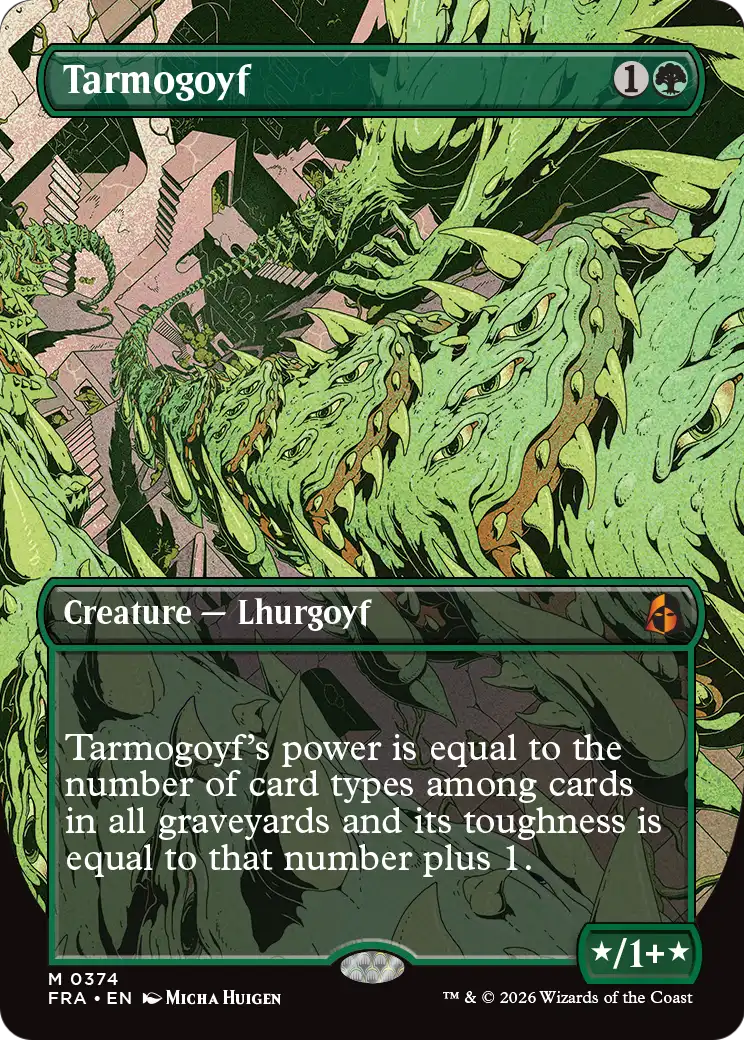 Tarmogoyf - Mythic Creature — Lhurgoyf card from Reality Fracture