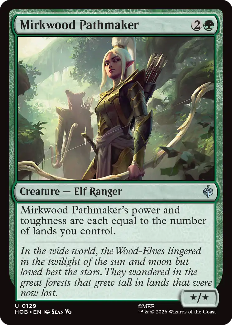 Mirkwood Pathmaker - Uncommon Creature — Elf Ranger card from The Hobbit