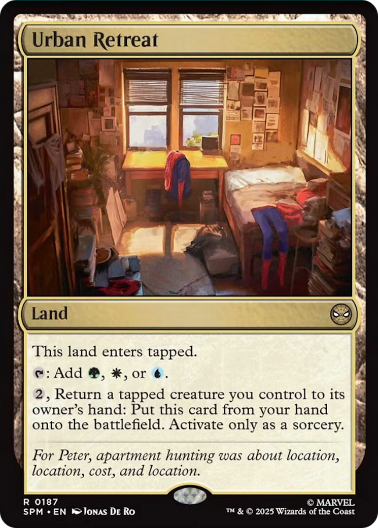 Urban Retreat - Rare Land card from Marvel's Spider-Man
