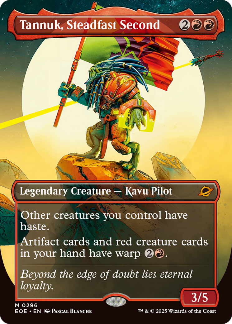Tannuk, Steadfast Second - Mythic Legendary Creature — Kavu Pilot card from Edge of Eternities