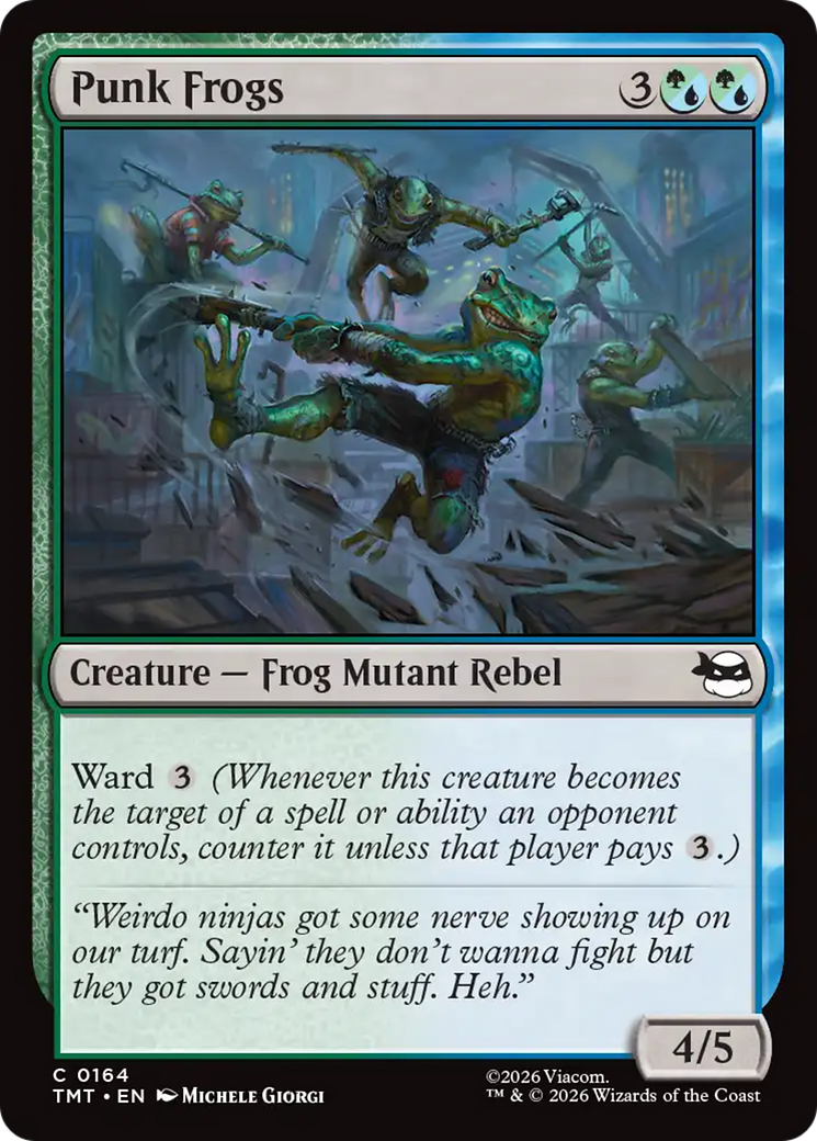 Punk Frogs - Common Creature — Frog Mutant Rebel card from Teenage Mutant Ninja Turtles