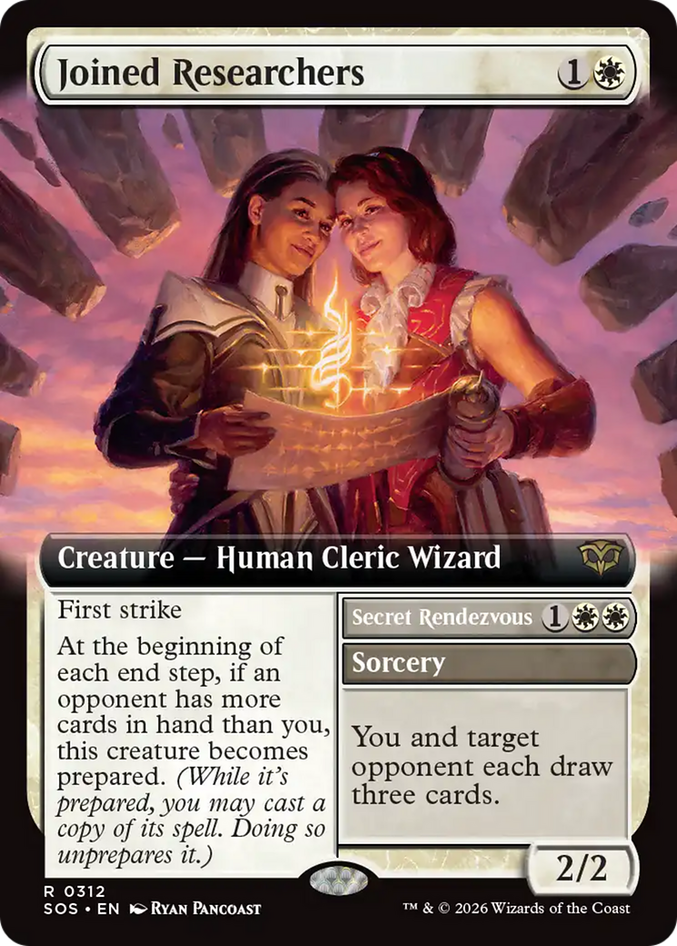 Joined Researchers // Secret Rendezvous - Rare Creature — Human Cleric Wizard card from Secrets of Strixhaven