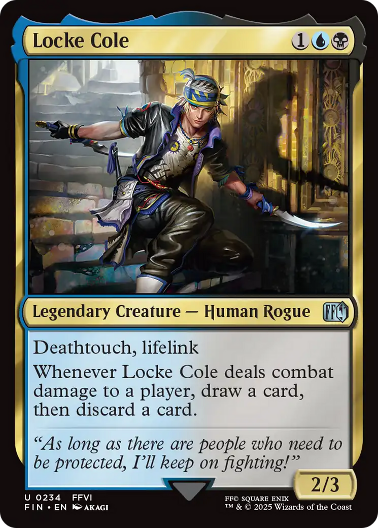 Locke Cole - Uncommon Legendary Creature — Human Rogue card from Final Fantasy