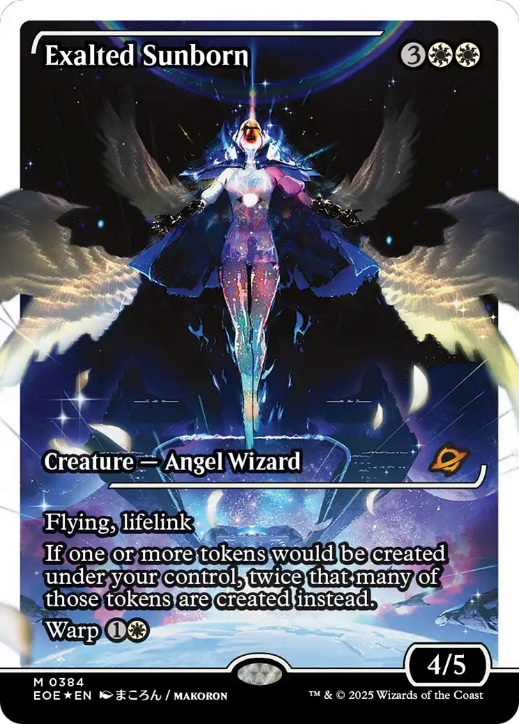 Exalted Sunborn - Mythic Creature — Angel Wizard card from Edge of Eternities