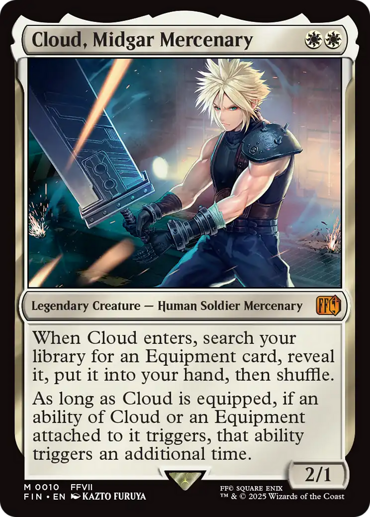 Cloud, Midgar Mercenary - Mythic Legendary Creature — Human Soldier Mercenary card from Final Fantasy