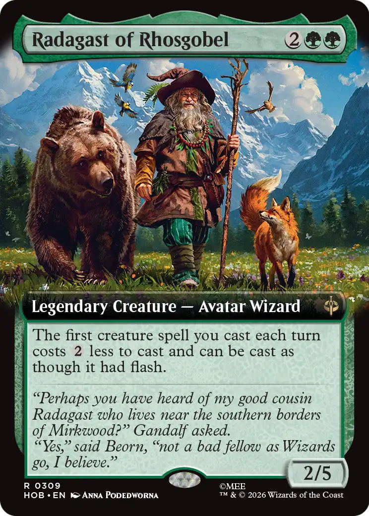 Radagast of Rhosgobel - Rare Legendary Creature — Avatar Wizard card from The Hobbit
