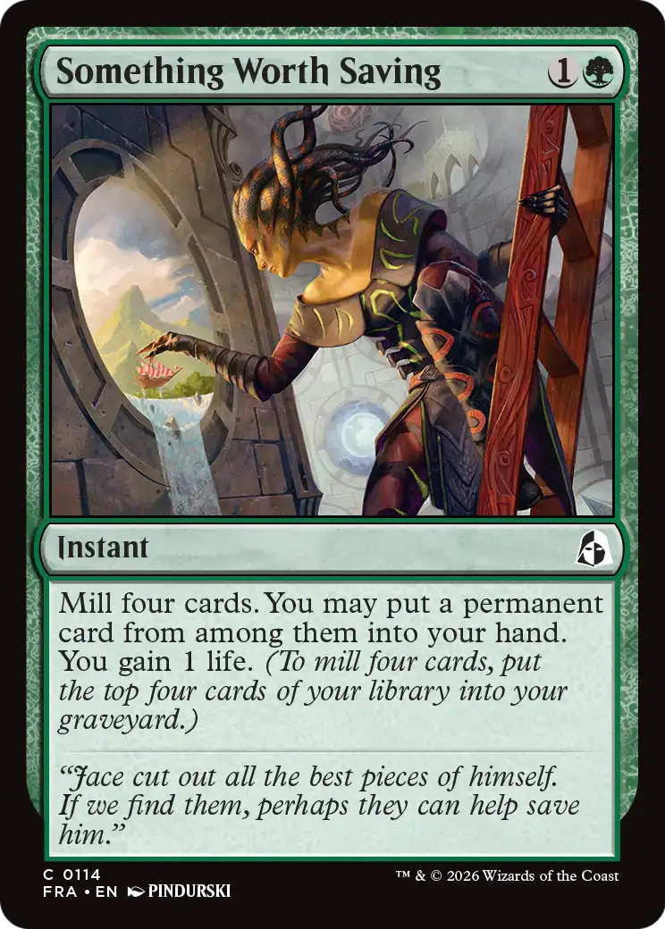 Something Worth Saving - Common Instant card from Reality Fracture