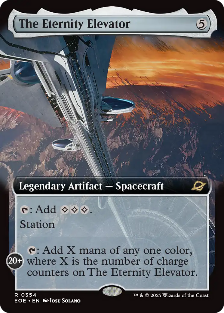 The Eternity Elevator - Rare Legendary Artifact — Spacecraft card from Edge of Eternities