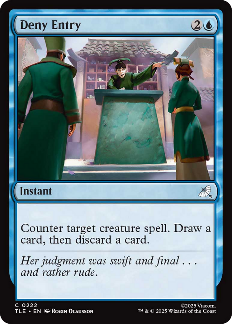 Deny Entry - Common Instant card from Avatar: The Last Airbender Eternal