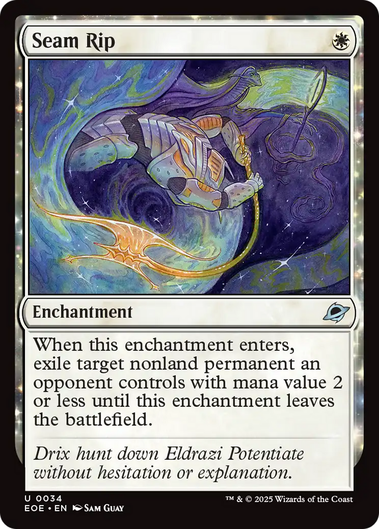 Seam Rip - Uncommon Enchantment card from Edge of Eternities