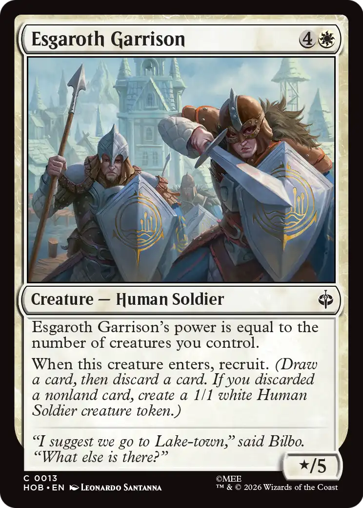 Esgaroth Garrison - Common Creature — Human Soldier card from The Hobbit