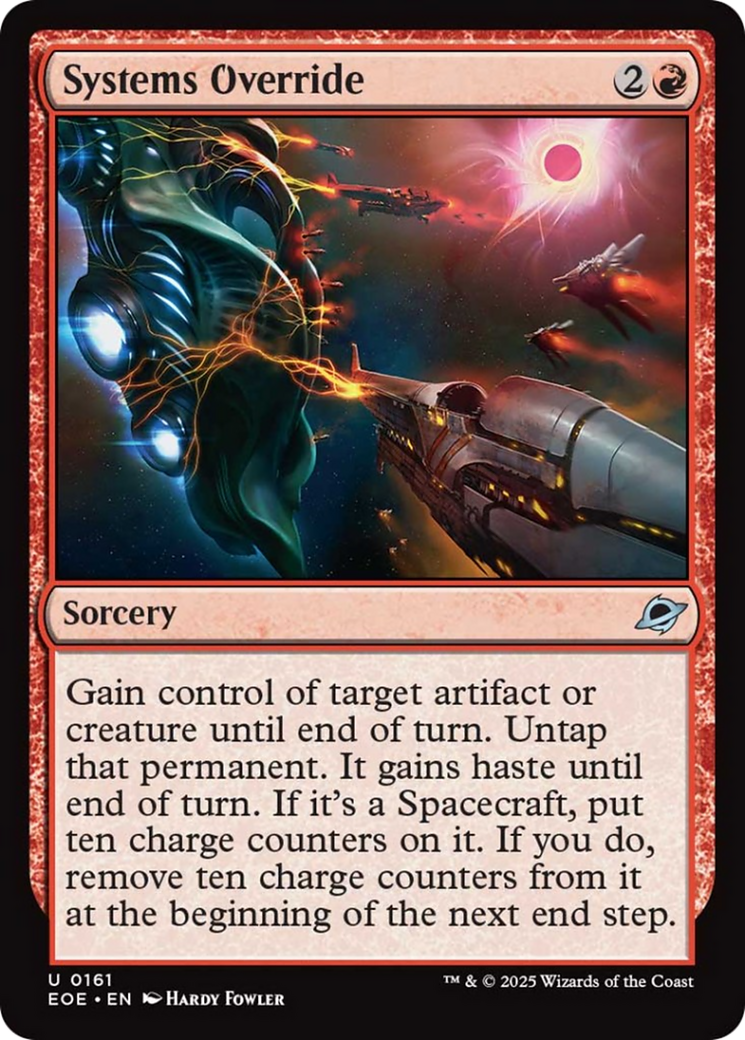 Systems Override - Uncommon Sorcery card from Edge of Eternities
