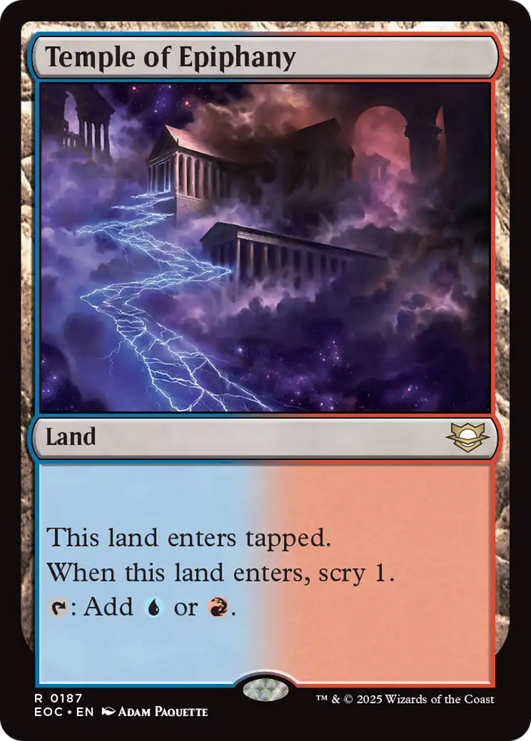 Temple of Epiphany - Rare Land card from Edge of Eternities Commander