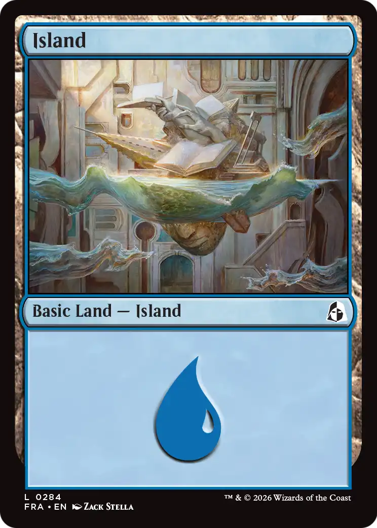 Island - Common Basic Land — Island card from Reality Fracture