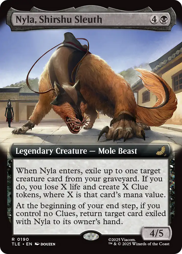 Nyla, Shirshu Sleuth - Rare Legendary Creature — Mole Beast card from Avatar: The Last Airbender Eternal