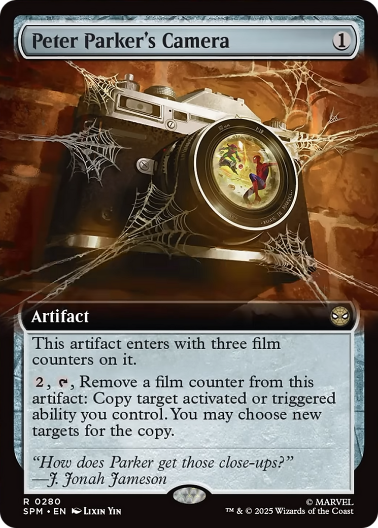 Peter Parker's Camera - Rare Artifact card from Marvel's Spider-Man