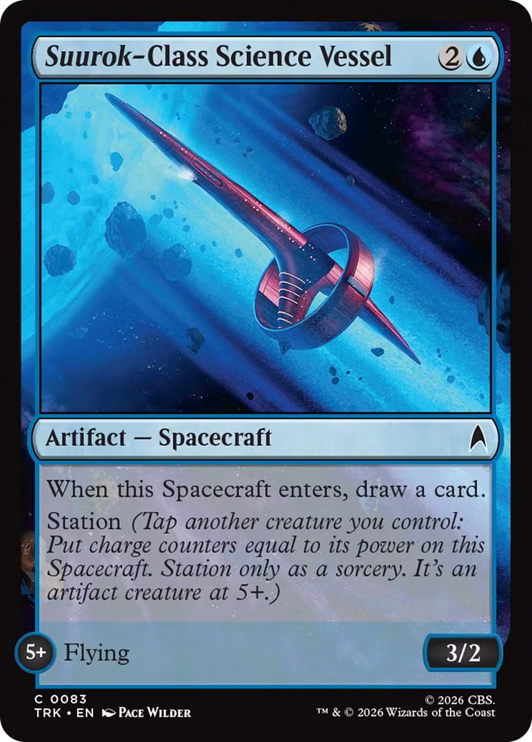 Suurok-Class Science Vessel - Common Artifact — Spacecraft card from Star Trek