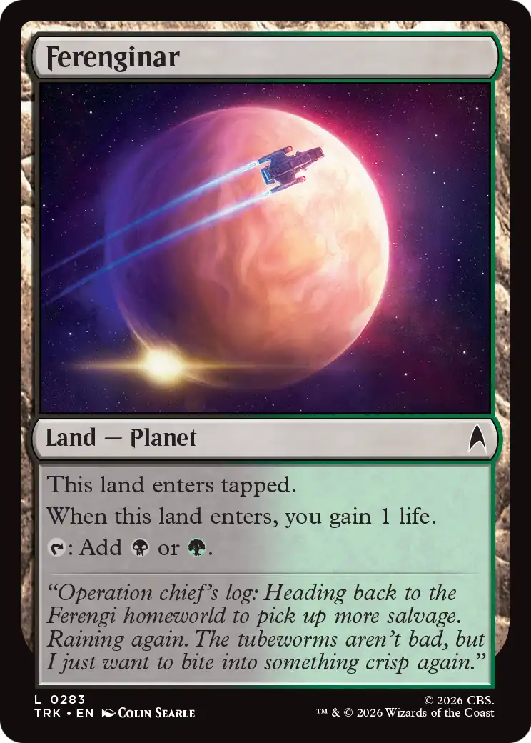 Ferenginar - Common Land — Planet card from Star Trek
