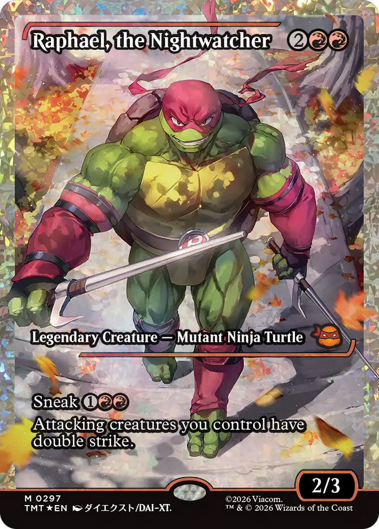 Raphael, the Nightwatcher - Legendary Creature — Mutant Ninja Turtle used in Mono-Red main decks