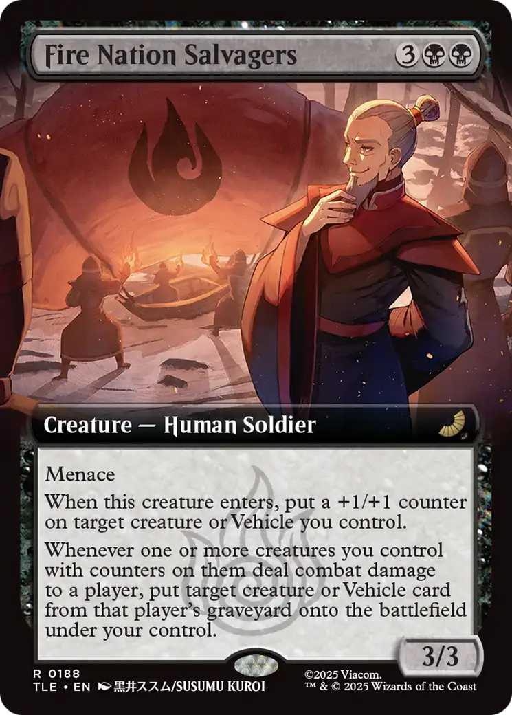 Fire Nation Salvagers - Rare Creature — Human Soldier card from Avatar: The Last Airbender Eternal