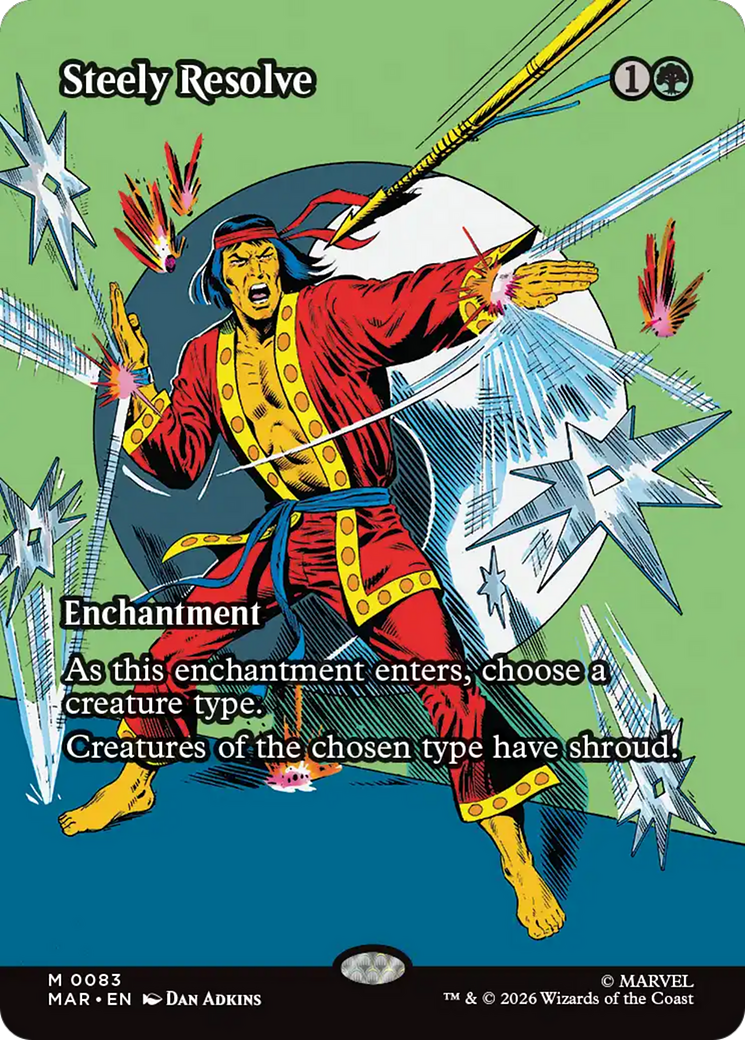 Steely Resolve - Mythic Enchantment card from Marvel Universe
