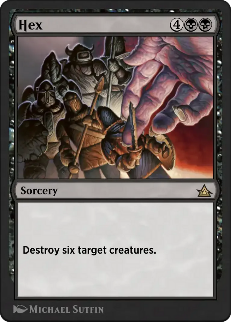 Hex - Rare Sorcery card from Through the Omenpaths Bonus Sheet