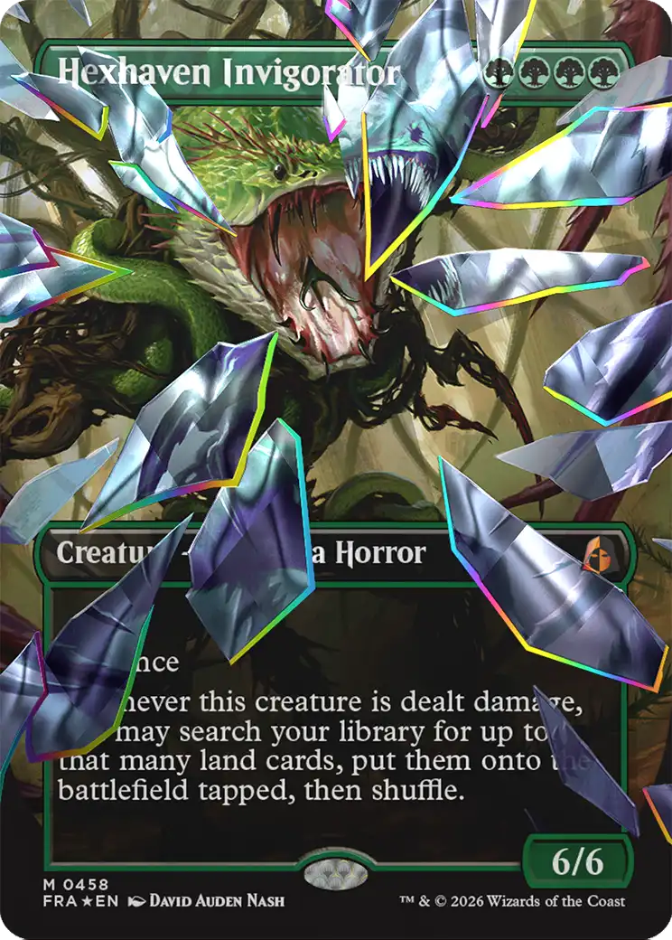 Hexhaven Invigorator - Mythic Creature — Chimera Horror card from Reality Fracture