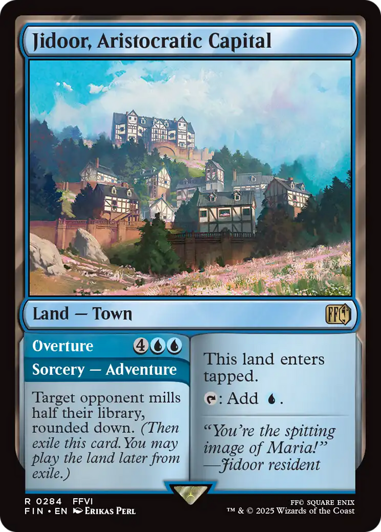 Jidoor, Aristocratic Capital // Overture - Rare Land — Town card from Final Fantasy