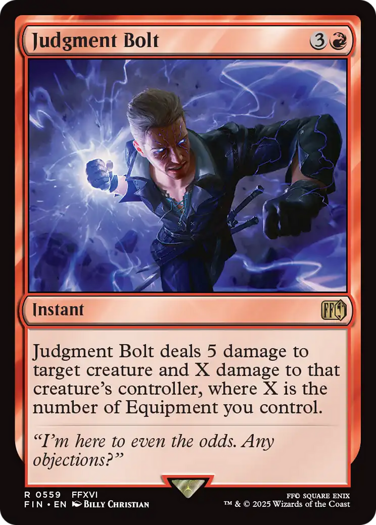 Judgment Bolt - Rare Instant card from Final Fantasy