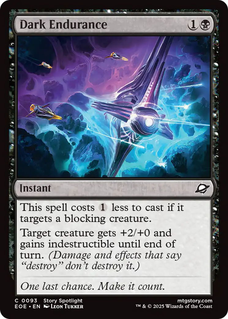 Dark Endurance - Common Instant card from Edge of Eternities