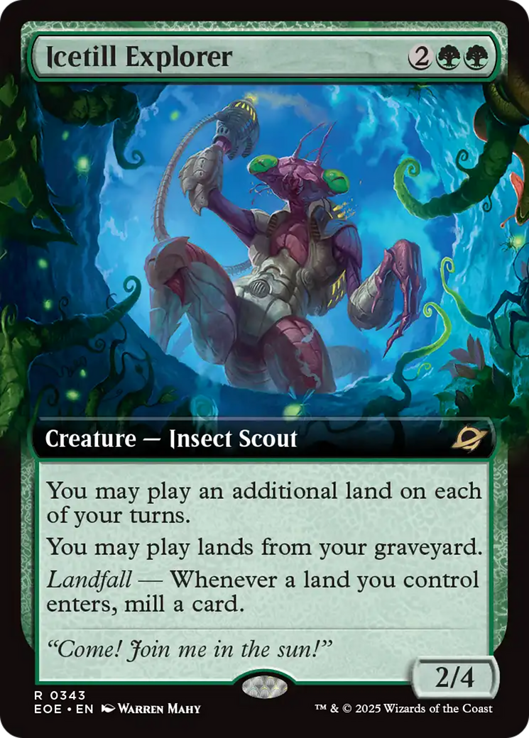 Icetill Explorer - Rare Creature — Insect Scout card from Edge of Eternities