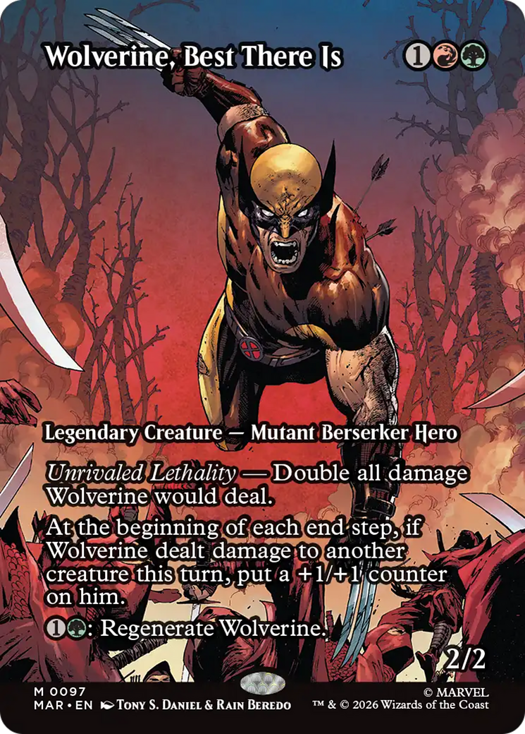 Wolverine, Best There Is - Mythic Legendary Creature — Mutant Berserker Hero card from Marvel Universe