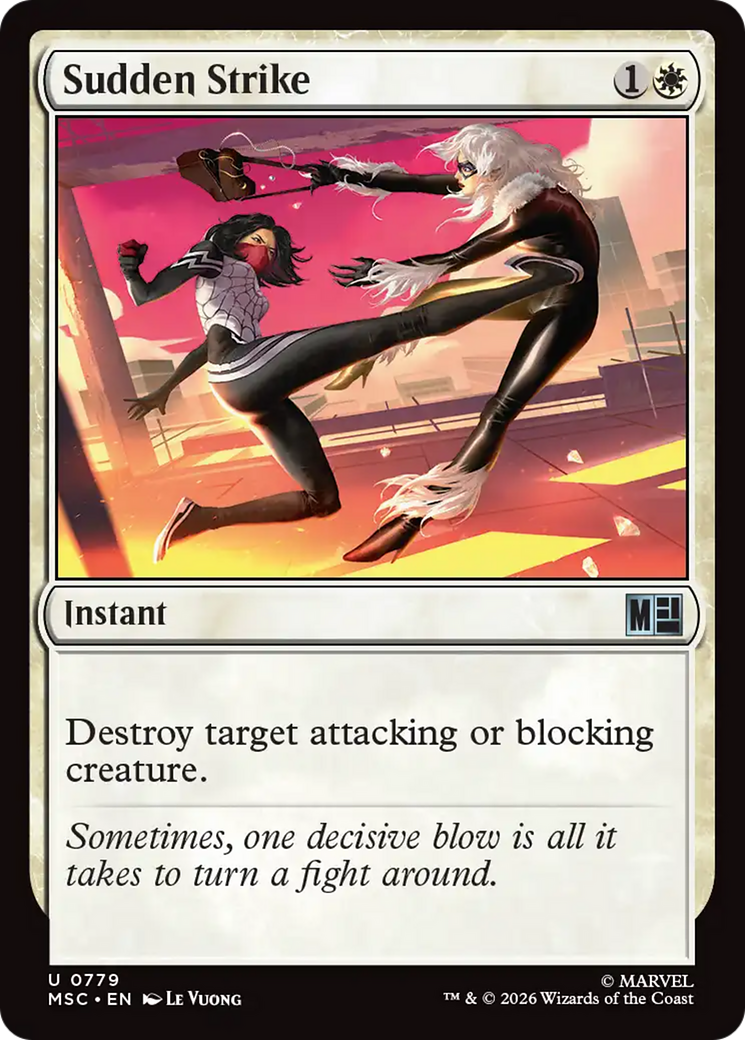 Sudden Strike - Uncommon Instant card from Marvel Super Heroes Commander