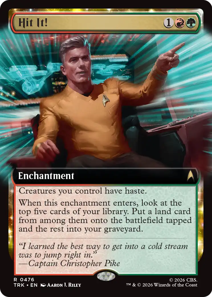 Hit It! - Rare Enchantment card from Star Trek