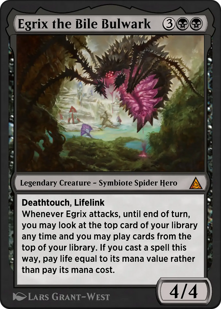 Gwenom, Remorseless - Mythic Legendary Creature — Symbiote Spider Hero card from Through the Omenpaths
