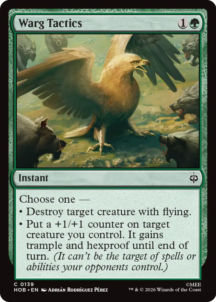 Warg Tactics - Common Instant card from The Hobbit