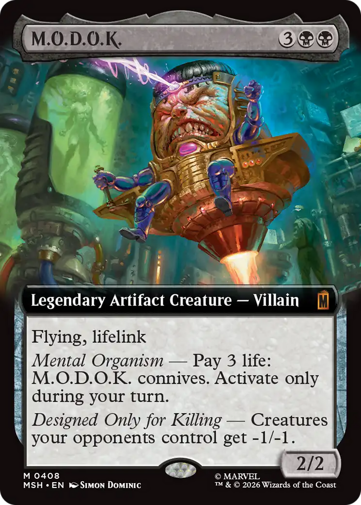 M.O.D.O.K. - Mythic Legendary Artifact Creature — Villain card from Marvel Super Heroes