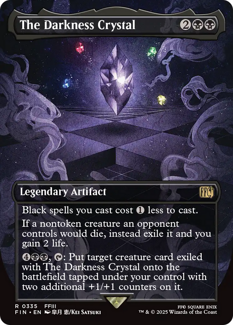 The Darkness Crystal - Rare Legendary Artifact card from Final Fantasy
