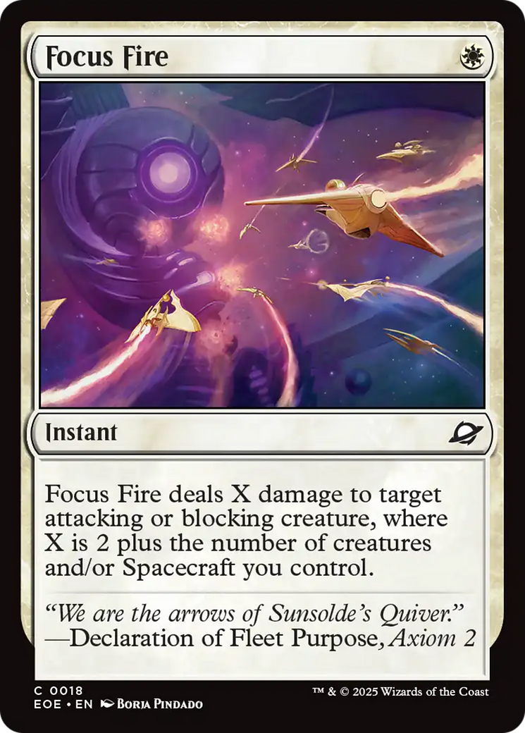 Focus Fire - Common Instant card from Edge of Eternities