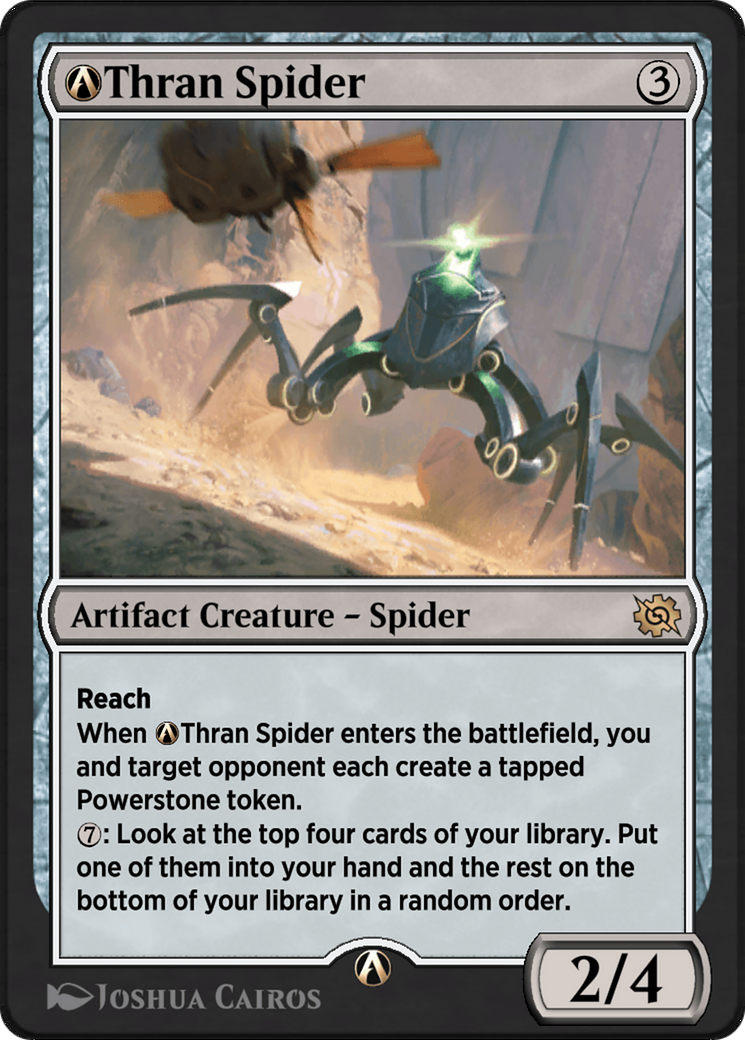 A-Thran Spider - Rare Artifact Creature — Spider card from The Brothers' War