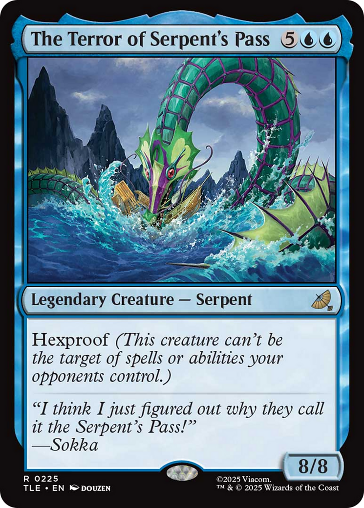 The Terror of Serpent's Pass - Rare Legendary Creature — Serpent card from Avatar: The Last Airbender Eternal
