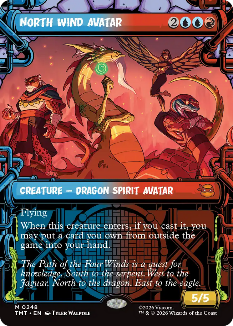 North Wind Avatar - Mythic Creature — Dragon Spirit Avatar card from Teenage Mutant Ninja Turtles