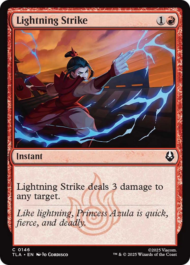 Lightning Strike - Common Instant card from Avatar: The Last Airbender