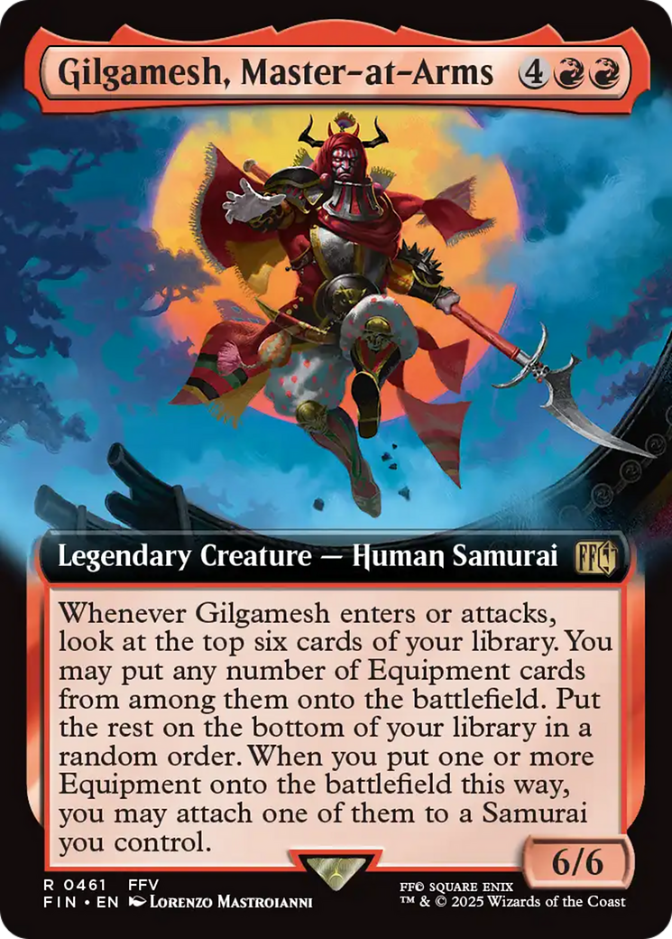 Gilgamesh, Master-at-Arms - Rare Legendary Creature — Human Samurai card from Final Fantasy