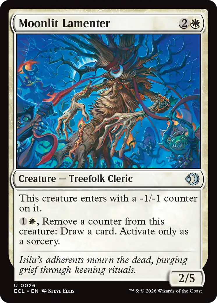 Moonlit Lamenter - Uncommon Creature — Treefolk Cleric card from Lorwyn Eclipsed