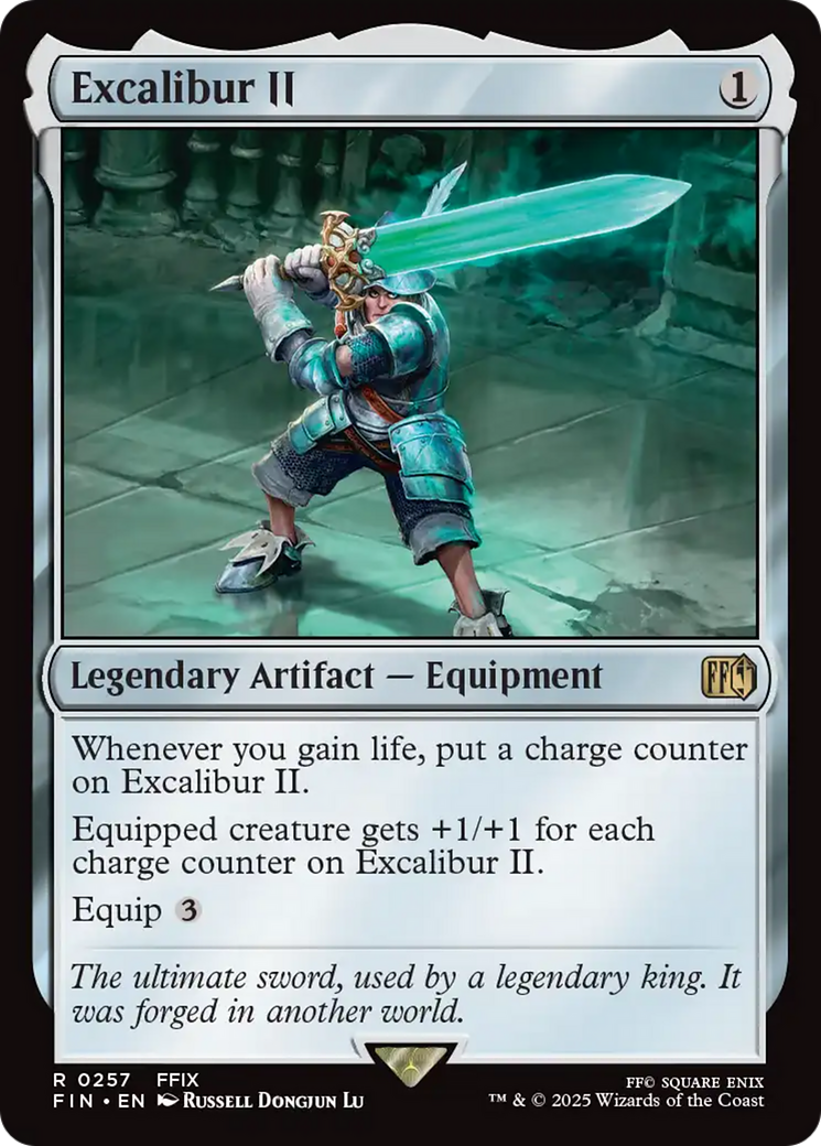 Excalibur II - Rare Legendary Artifact — Equipment card from Final Fantasy